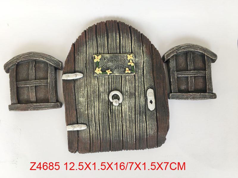 跨境熱銷亞馬遜樹脂花仙子門工藝品擺件Z4685