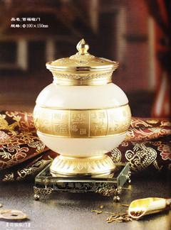百福臨門茶葉罐 樹脂工藝品的藝術與實用價值探析